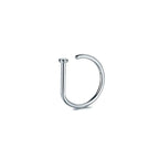 1/3/5Pcs 316L Stainless Steel Fake Piercing Nose Rings for Women Men, D-Shape Septum Nose Ring Clip On Nose Piercing Jewelry