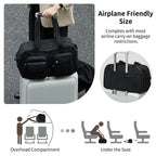 AJI Women Travel Bag Nylon Handheld Travel Bag Carry On Luggage Bag Large Capacity Weekender Gym Sport Holdall Overnight Bag