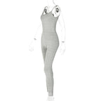 Dulzura Solid Bodycon Strap Jumpsuit For Women Bodycon Sexy Streetwear Fall Winter Skinny Rompers Sportswear Wholesale Items
