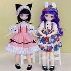 30cm Two-dimensional Doll Comic Face 1/6 Bjd Doll or Dress Up Clothes Children's Girl Birthday Gift Toys Kids Toys