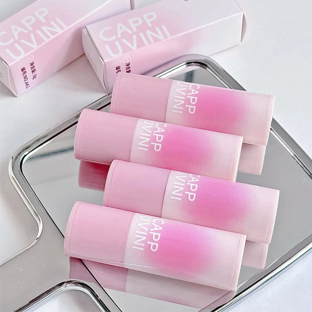 CAPPUVINI Blush Stick Soft Face Brightening Contouring Shadow Blusher Powder Peach Pinkish Cheek Tint Korean Makeup Cosmetics