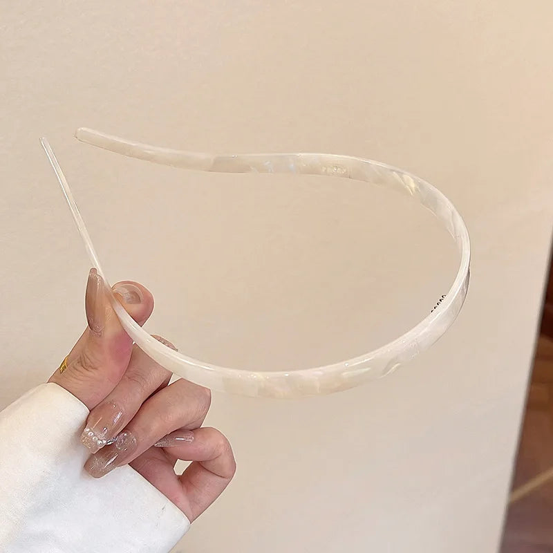 1pc Ladies Non-Clamping Ear Bone Hair Accessories Acetic Acid Headband Headband High-End Hairband Girls 2025 New Summer Elegant
