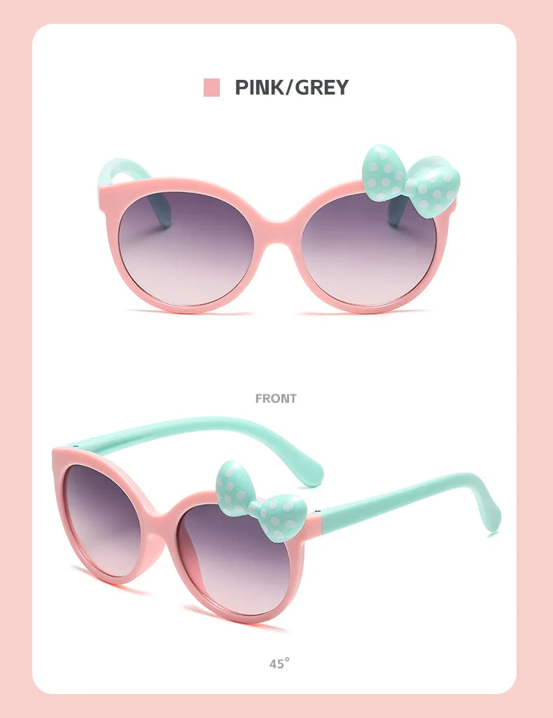 Disney Minnie Mouse Girls Sunglasses Figure Anime Kawaii UV Protection Summer Sunglasses Cute Funny Glasses Toys Birthday Gift