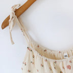 2025 Japanese Summer New Women's Pajama Set 100% Cotton Crepe Cloth Ladies Suspender+Shorts Two Piece Home Furnishing Set