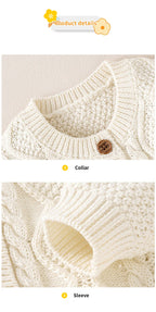 Baby Clothes Sets Cotton Knitted Newborn Boys Girl Sweater Long Sleeve +Pants Autumn Infant Children Cardigan +Shorts 0-18M 2PCS