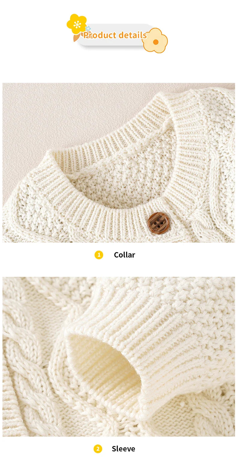 Baby Clothes Sets Cotton Knitted Newborn Boys Girl Sweater Long Sleeve +Pants Autumn Infant Children Cardigan +Shorts 0-18M 2PCS