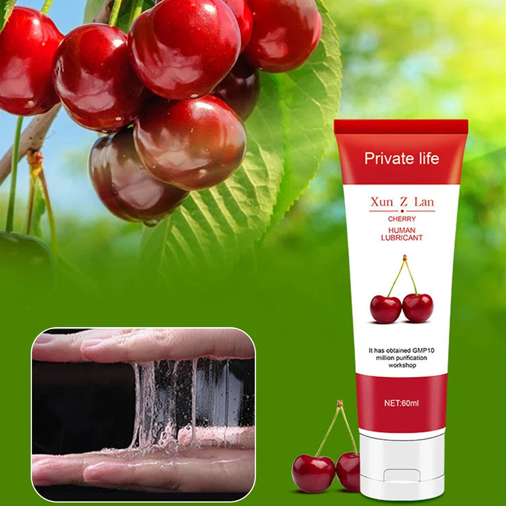 60-100ML Strawberry Flavored Edible Lubricant Sex Oral Water Base Silicone Lubrication Silk Touch Anal Orgasm Gel Gay Sex Oil