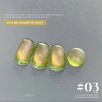 1-3pcs PSK 2025 New Whitening Purple Glass Beads Starry Crystal Nail Art Purple Glass Bead Cat Eye Gel Nail Polish Nail Supplies