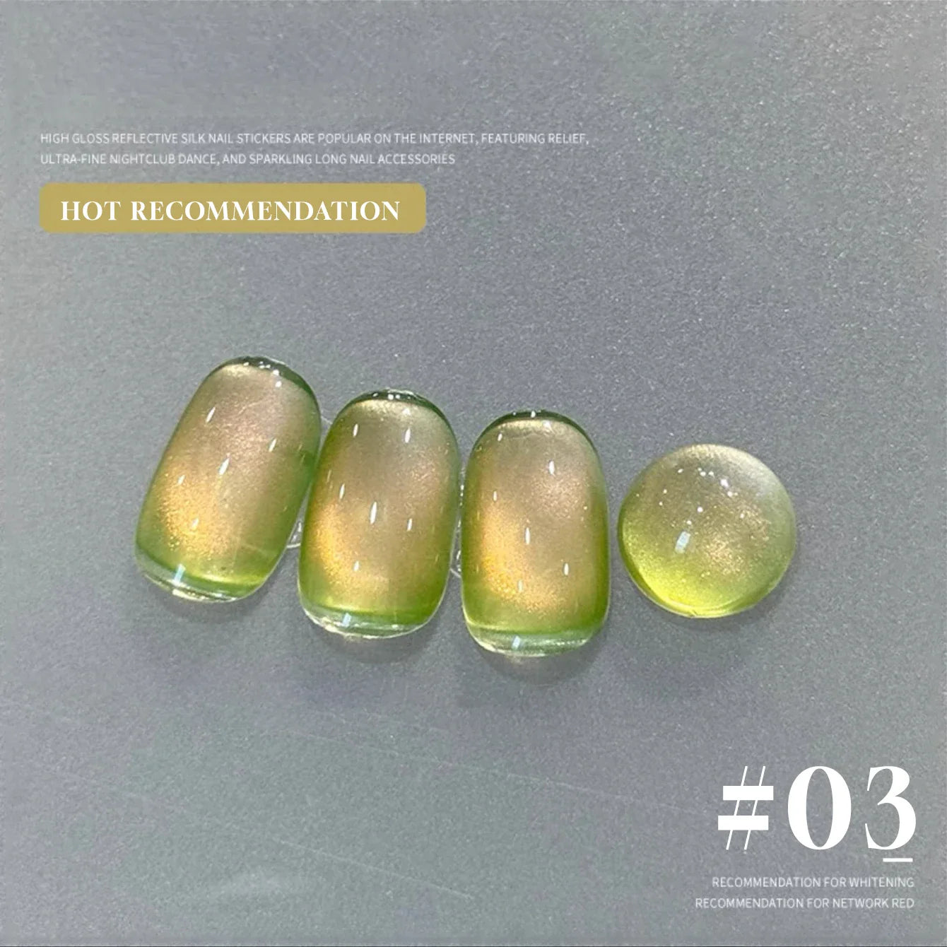 1-3pcs PSK 2025 New Whitening Purple Glass Beads Starry Crystal Nail Art Purple Glass Bead Cat Eye Gel Nail Polish Nail Supplies