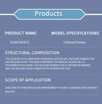 4x15cm 3pcs Silicone Scar sheet Self-Adhesive Scar Cover Tape Scalable for Burn Injury C-Section Keloid Skin Care