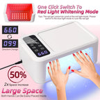 140 Beads Professional UV LED Nail Lamp For Nails 480W Fast Curing Gel Polish Lamp With LCD Display Screen Smart Sensor