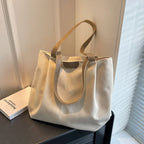 Casual Women's Bag New Large Capacity Canvas Tote Bag Lightweight Women Shoulder Bags Simple Style Female Handbags HJ8396
