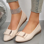 2024 Women Trend Flat New Casual Lightweight Office Dress Shoes Women Baotou Slip on Comfortable Elegant Loafers Shoes for Women