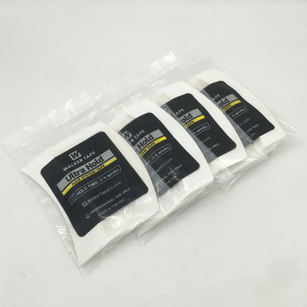 36/72/108 Pieces of White Super Shaped Lace Front Curved Double-sided Wig Adhesive