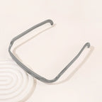 1/3pcs Women Square Glasses Headband Coloful Invisible Fixed Hair Clips Wave Curly Hair Ties Temples Headband Accessories