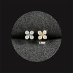 1PC ASTM F136 Titanium Flower CZ Labret Stud Internal Thread Piercing Lip Stud Daith Conch Earring Piercing Jewelry Wholesale