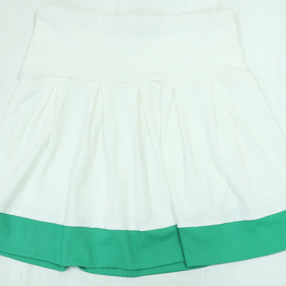 CM.YAYA Women's Set Sleeveless V-neck Vest  + Pleated Skirts 2025 Summer Cute Street Beach Two 2 Piece Sets Outfits Tracksuit