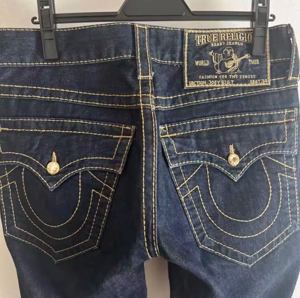 2025 Harajuku Y2K New Buddha High waist Super T Bootcut Jeans Flared Jeans Street Denim Pants High Waist Straight Leg Wide Leg