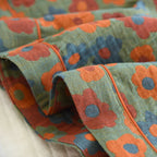 2025 New Spring/Summer Pajamas Three Piece Set Thin 100%Cotton Crepe Ladies Short Sleeves+Shorts+Pants Flip Collar Home Suit Set