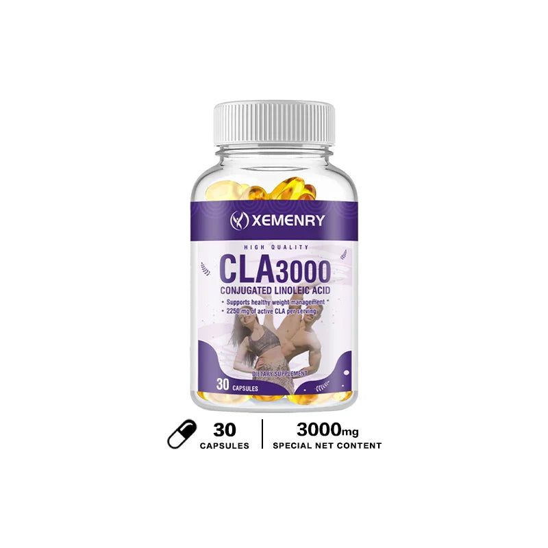 CLA 3000mg - Boost Energy, Improve Muscle Mass, and Boost Metabolism - Non GMO