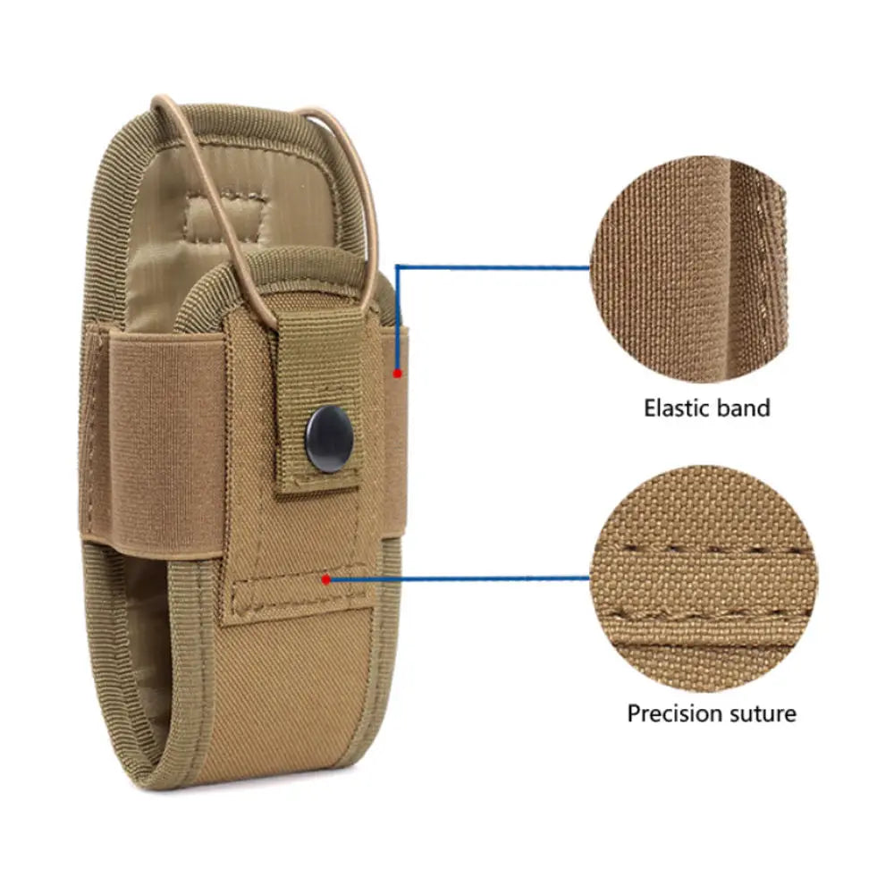 1pc Tactical Radio Walkie Talkie Pouch Magazine Waist Bag Holder Pack Airsoft Hunting Camping Interphone Holster Bag