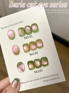 1-3pcs PSK 2025 New Whitening Purple Glass Beads Starry Crystal Nail Art Purple Glass Bead Cat Eye Gel Nail Polish Nail Supplies