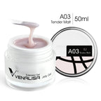 50ml Venalisa Soak off Thick Jelly Gel UV Construction Gel Builder Extend 24 Color Camouflage Milky White Nail Art Hard Nail Gel