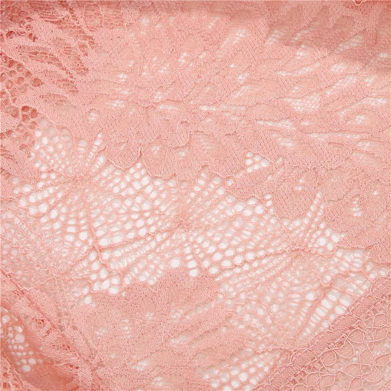 3PCS/Set Sexy Perspective Women Back Lace Panties Patchwork Cotton Underpants Hollow Out Lingerie Underwear Comfortable Briefs