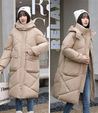 20 degrees Winter Women long Parkas Jackets Casual Hooded Thick Warm Windproof Parkas Coat Fashion Female outwear Long parkas