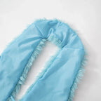 BKLD Sexy Temperament Fluffy Tops For Women High Street Y2K Nightclub Outfits Faux Fur Backless Lacing Solid 2025 Vest Waistcoat