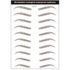 4D Hair-Like Eyebrow Stickers Waterproof Eyebrow Tattoo Water Transfer Eye Brow Enhancer Long Lasting Korean Cosmetics