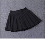 2024 New Best-Selling Pleated Nylon Spandex High Waisted Pocket Skirt With Anti Glare A-Line Sports Tennis Skirt