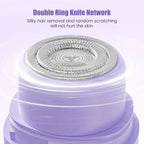 2025 New 2in1 Electric Razor for Women Painless Hair Removal Rechargeable Body Trimmer Underarm Mustache Epilator Shaver