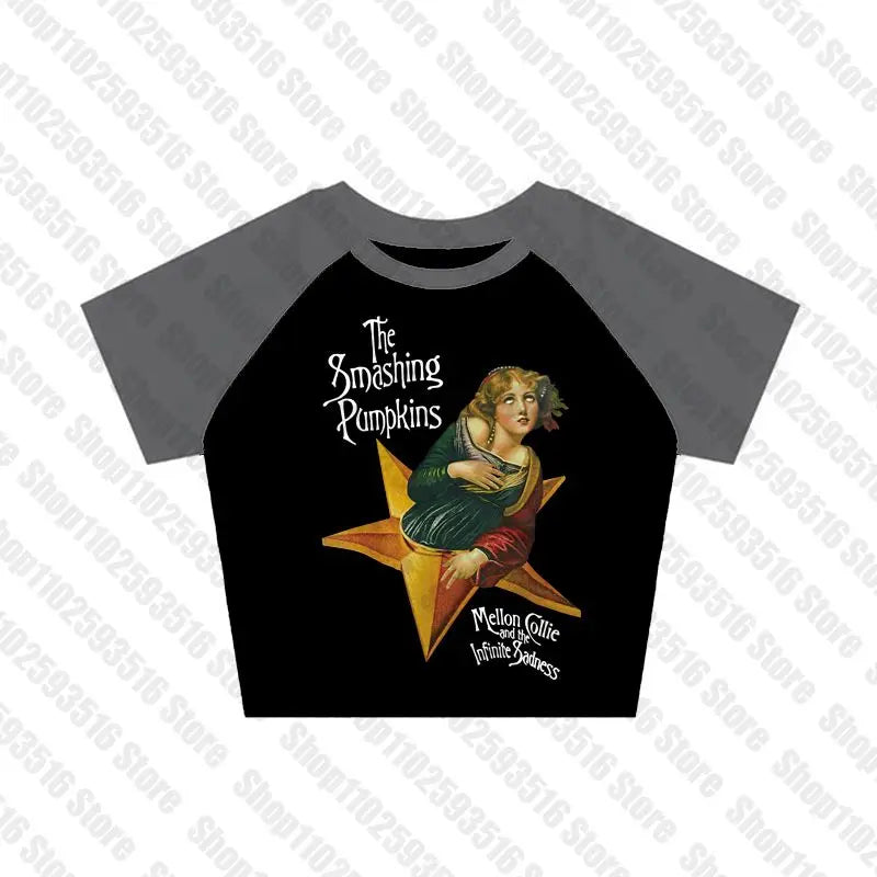 Aesthetic Tops for Women Crop Top Women 2000s Tops With Suspenders Gothic Clothes Vintage Clothing Harajuku Grunge Clothes Y2k