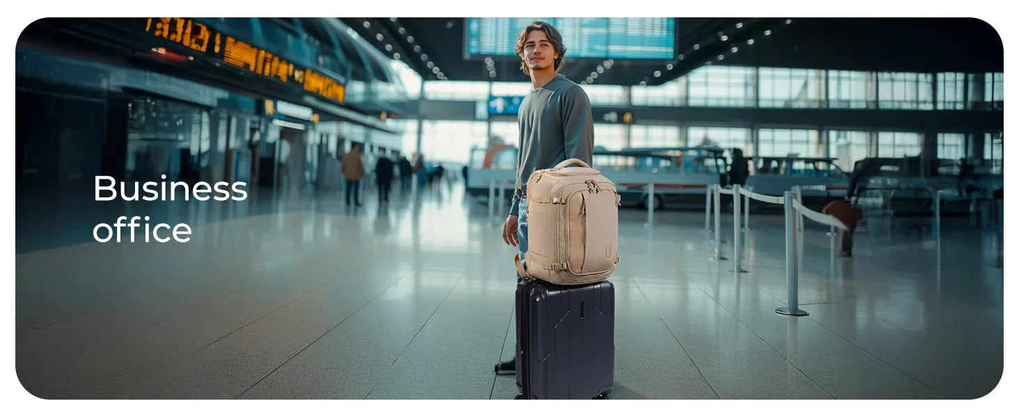 BAGSMART Travel Backpack Flight Approved  30L Lightweight Backpack for Men Women Waterproof Travel Bag with USB Charging Port