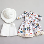 Cartoon Style Clothes Suit for 1/6 Bjd Doll Accesssories for 30cm Baby Doll Dress Up Toys for Children