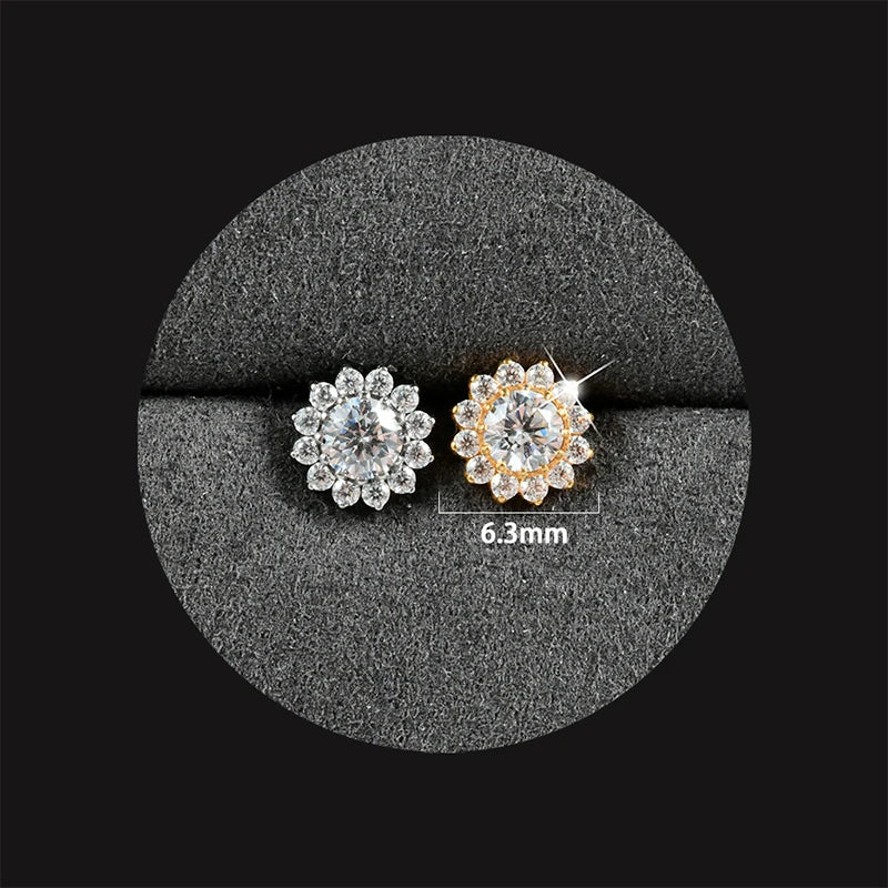 1PC ASTM F136 Titanium Flower CZ Labret Stud Internal Thread Piercing Lip Stud Daith Conch Earring Piercing Jewelry Wholesale