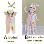 30cm Two-dimensional Doll Comic Face 1/6 Bjd Doll or Dress Up Clothes Children's Girl Birthday Gift Toys Kids Toys