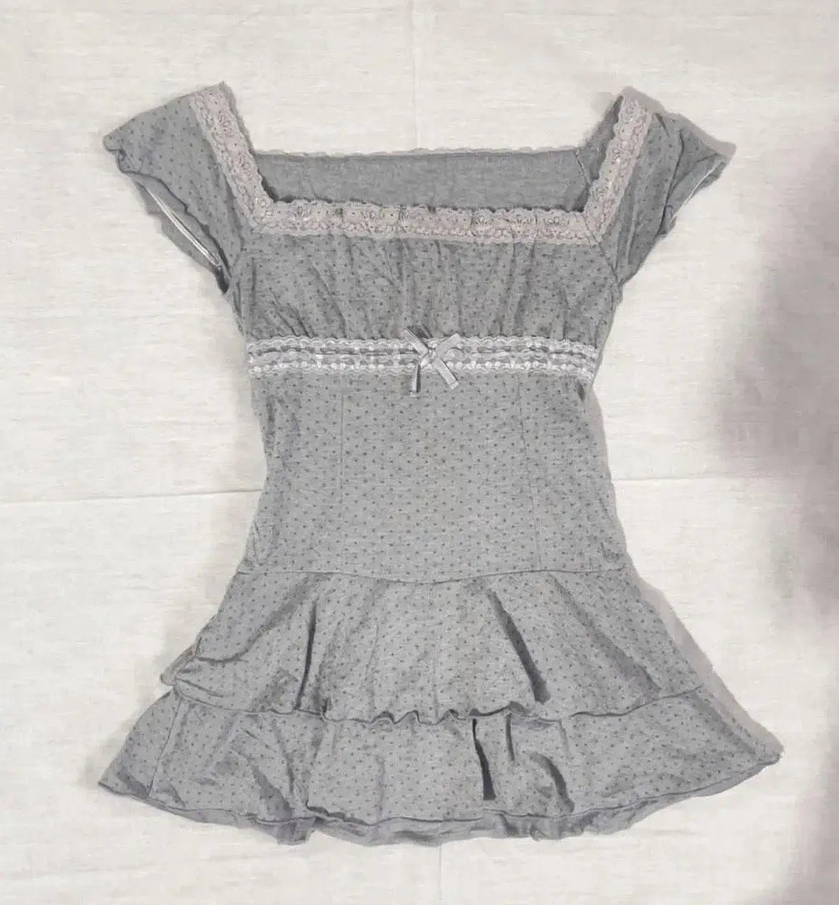 Gothic Harajuku grid pattern dress fashion silmY2K tops emo girl grunge punk street retro American style sexy lace women's dress