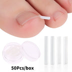 50Pcs Ingrown Toenail Correction Tool Ingrown Toe Nail Treatment Elastic Patch Sticker Straightening Clip Brace Pedicure Tool
