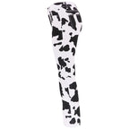 Cow Print High Waist Straight Jeans Women New Comfortable Casual Denim Pants Female Four Seasons Trousers 2024 Trend Streetwear