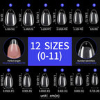 240pcs XS Fake Nails Short Square/Almond False Nail Tips Half Matte Acrylic Square Fingernails DIY For Manicure Extension Tools