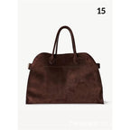 Handbag Tote Tote Commuter Leather Large Capacity Computer Bag White Soft Breathable Handbags Traveling