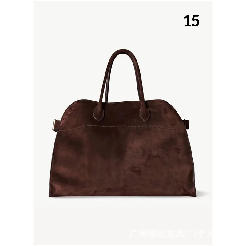 Handbag Tote Tote Commuter Leather Large Capacity Computer Bag White Soft Breathable Handbags Traveling