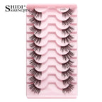 Half Fake Eyelashes 5/10 Half Lashes Soft Natural Cat Eye Lashes Makeup Tool Extension Fluffy Faux Cils maquiagem Half Lashes