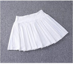 2024 New Best-Selling Pleated Nylon Spandex High Waisted Pocket Skirt With Anti Glare A-Line Sports Tennis Skirt
