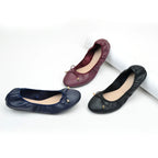 Cosysusy Women's Metallic Ballet Shoes, Casual Soft Sole Flat Shoes, Lightweight & Comfortable Slip On Shoes