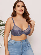 Beauwear B C Cup French Style Light Weight Women Lace Bra Breathable Back Closure Adjustable Strap Soft Deep V Thin Lingerie Top