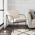 Accent Chair Living Room Chairs Accent Chairs Set of 2 Comfy Reading Chair for Bedroom Upholstered Lounge Chair Mid Century