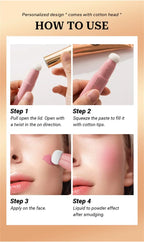 BEAUTY GLAZED 7 Colors Liquid Blush Stick Highlighter Multi Functional Make Up Pen Lip Cheek Waterproof Lasting Cosmetic